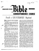 AC Bible Corr Course Lesson 26 (1961)