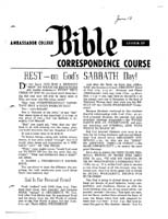 AC Bible Corr Course Lesson 27 (1961)