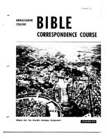 AC Bible Corr Course Lesson 40 (1965)