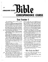 AC Bible Corr Course Test No 01 (1955)
