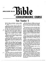 AC Bible Corr Course Test No 05 (1961)