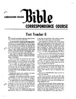 AC Bible Corr Course Test No 06 (1961)