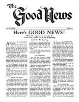 Good News 1951 (Vol I No 01) Apr